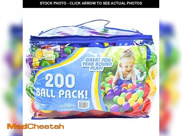 Lot 74-12096515 - Sunny Days Entertainment 200 Premium Crush-Resistant Play Balls for Ball Pits - Non-Toxic, BPA &amp;...