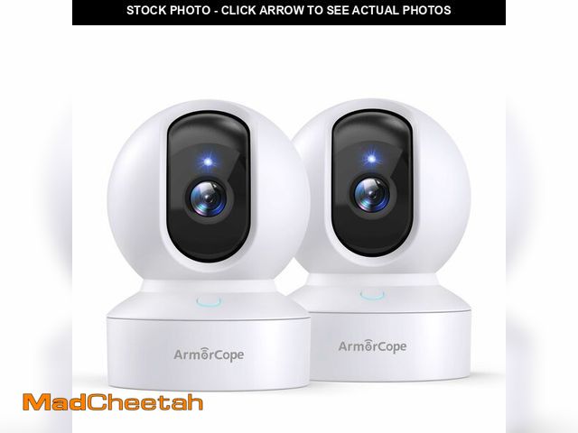 Lot 74-13712181 - Armorcope Pet Camera, 2K HD Dog Camera with Phone APP, 360ÃÂ° Pan/Tilt View Puppy Cam, One Click Ca...