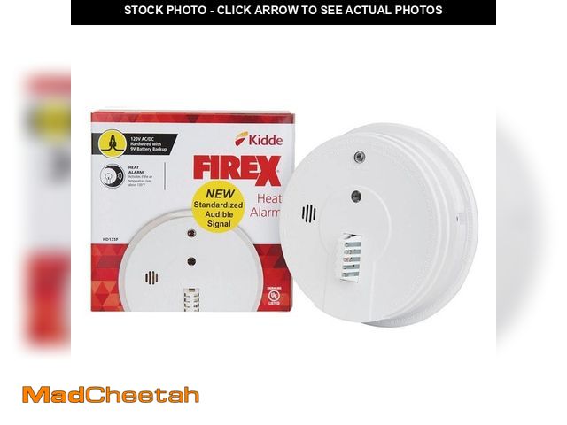 Lot 74-12557516 - *DIRTY* Kidde Firex Hardwired Interconnected 120V AC Wire Auxiliary Heat Detector *DIRTY*  - USED