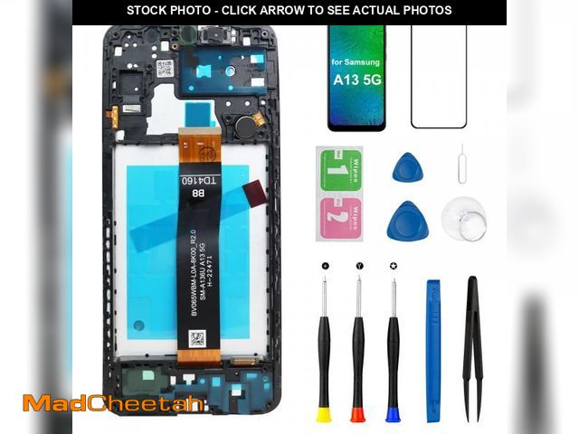 Lot 74-11550002 - for Samsung Galaxy A13 5G LCD Screen Replacement with Ear Speaker Vibration Motor Module Side Power ...