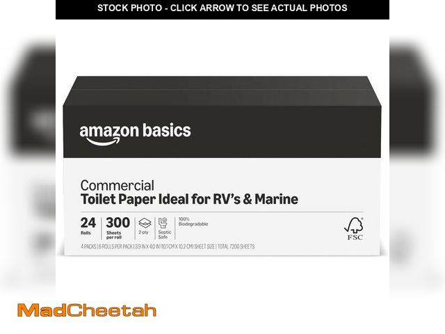 Lot 74-14304638 - Basics FSC certified paper 2-Ply White Quick Dispensing Toilet Paper for RV's &amp; Marine, Waste-Ta...