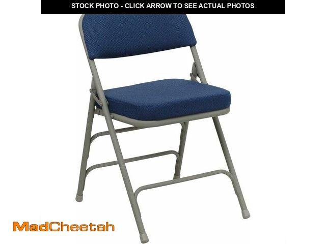 Lot 74-13419456 - Flash Furniture Hercules Series Metal Folding Chairs with Cushioned Seat, Fabric Upholstered Event C...