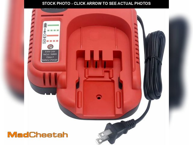 Lot 74-13622629 - Biswaye Multi-Volt Fast Charger Compatible with Black and Decker 18V 24V 14.4V 12V 9.6V Slide Batter...