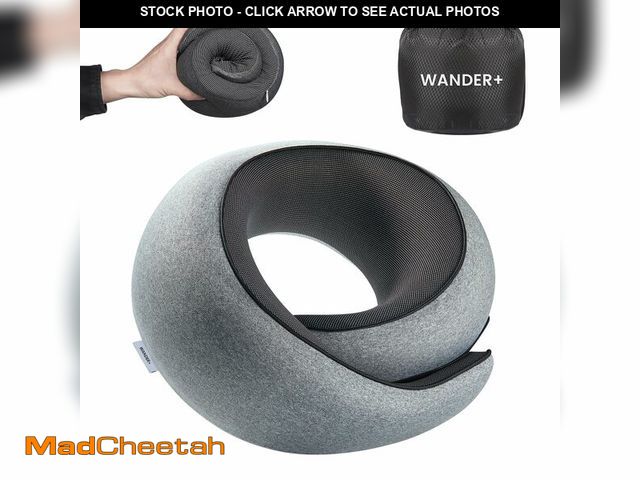 Lot 74-13955829 - WANDER PLUSÃÂ® Travel Neck Pillow, Pure Memory Foam Neck Pillow for Airplanes, Comfortable Breathab...