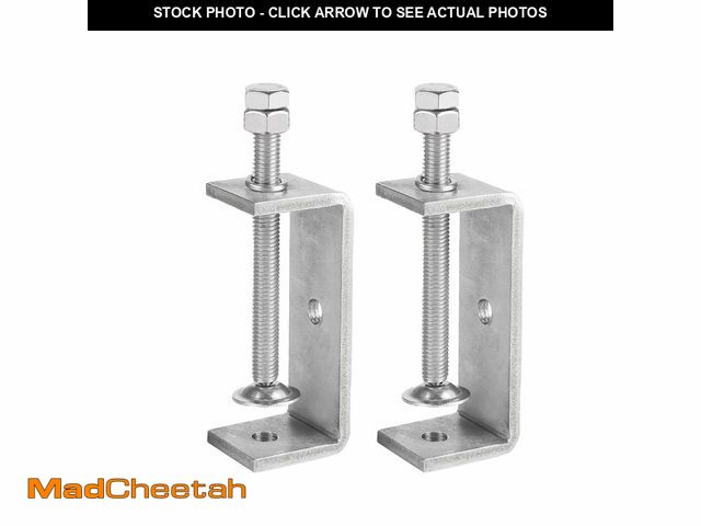 Lot 74-14342117 - ZOWZEA 2 Pack 304 Stainless Steel C Clamp 3-3/8 Inch C Clamps for Woodworking and Welding MountingÃ¯...