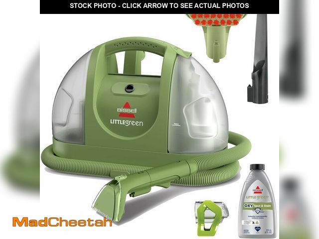 Lot 74-12827616 - BISSELL Little Green Multi-Purpose Portable Carpet and Upholstery Cleaner, Car and Auto Detailer, wi...