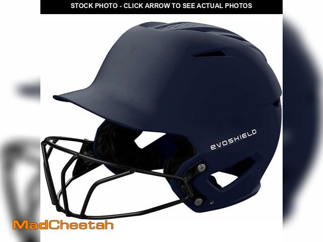 Lot 74-14349398 - EvoShield XVT 2.0 Matte Batting Helmet with Facemask - Navy, Large/X-Large - UNUSED