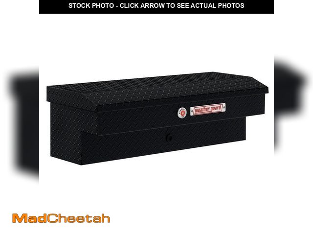 Lot 74-12917119 - Weather Guard 41 in. Gloss Black Aluminum Lo-Side Truck Tool Box - UNUSED