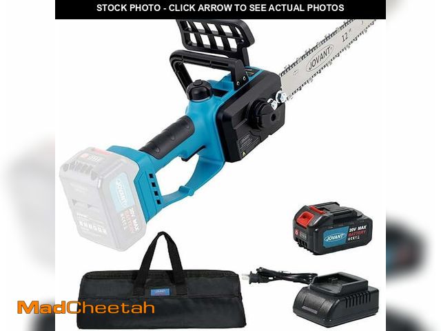 Lot 74-14286894 - 20V MAX Chainsaw with 1*Max20V-4Ah Battery&amp;Charger,Cordless Chainsaw Cordless with 12inch Bar,Ba...