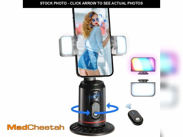 Lot 74-13963499 - MQOUNY Auto Face Tracking Phone Holder, 360ÃÂ° Rotation Face Body Phone Tripod Smart Shooting Camer...