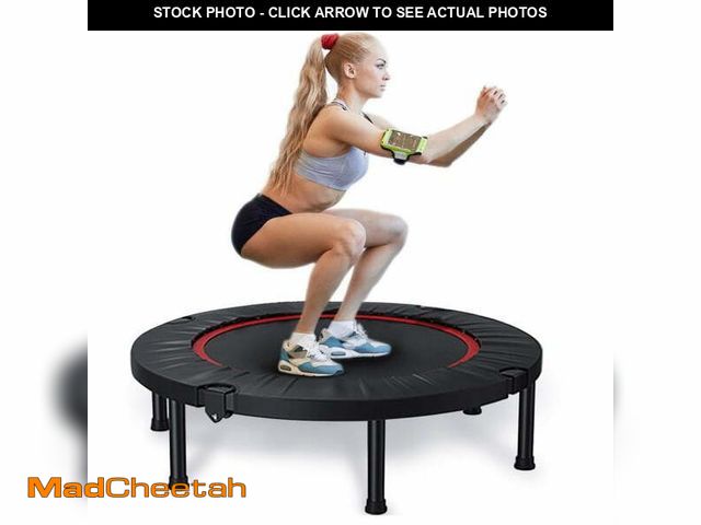Lot 74-12890313 - FAIZHI 40" Foldable Mini Trampoline, Exercise Rebounder Mini Trampoline for Adults, Fitness Rebounde...