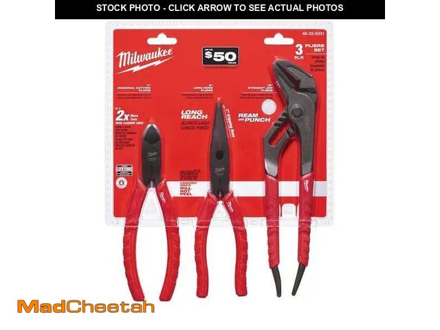 Lot 74-14319934 - Milwaukee Pliers Kit (4-Piece) - UNUSED