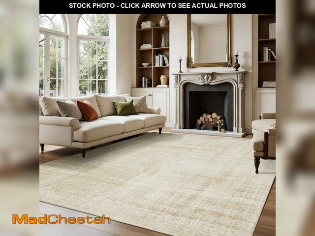 Lot 74-13626385 - Joydeco 3x5 Area Rugs for Living Room, Non Slip Machine Washable Vintage Rug, Low Pile Chenille Prin...