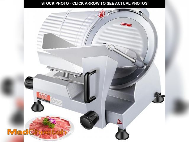 Lot 74-12430694 - VEVOR Commercial Meat Slicer, 320W Electric Deli Food Slicer, 12 inch Carbon Steel Blade Electric Fo...
