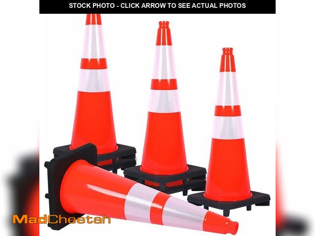 Lot 74-13927751 - Traffic Safety Cone 28 Inches, with Reflex Collars of Parking Lots, Lane Road Traffic Control Constr...