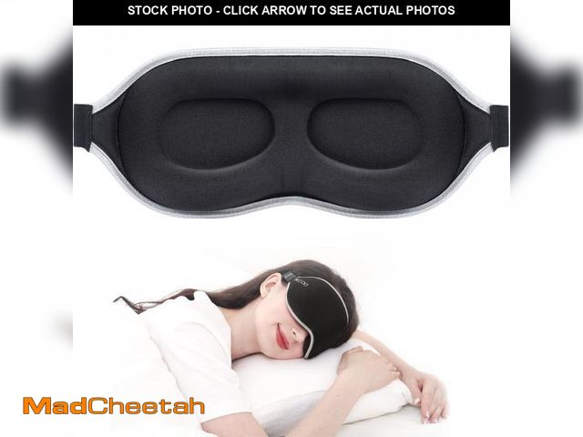 Lot 74-12310625 - MZOO Luxury Sleep Mask for Back, Side Sleeper, Complete Light Blocking Sleeping Eye Mask Night Blind...