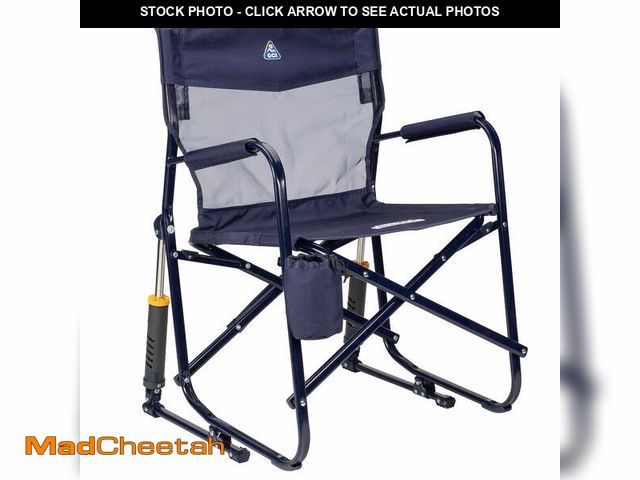 Lot 74-14324155 - GCI Outdoor Freestyle Rocker Elite Folding Rocking Camping Chair, Rich Blue - UNUSED