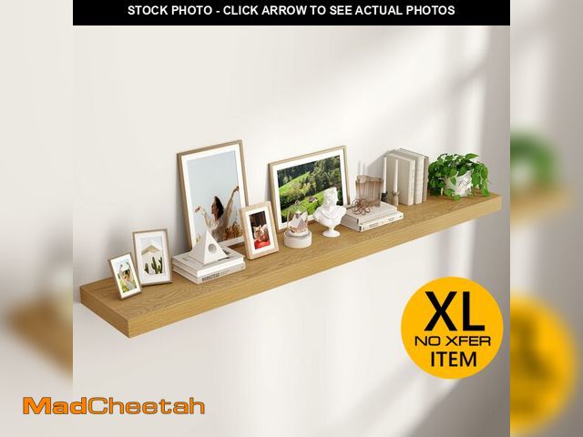 Lot 74-13791174 - Venusmiles Floating Shelf for Wall 71 inch Long, Engineered Wood Large Wall Shelves with Invisible B...