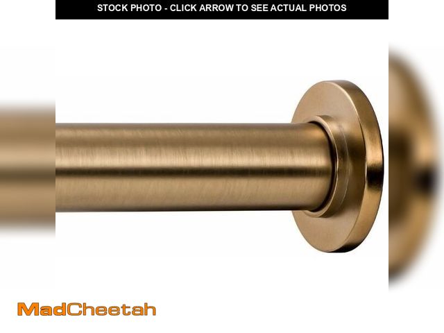 Lot 74-13564010 - Ivilon Tension Curtain Rod - Spring Tension Rod for Windows or Shower, 36 to 54 Inch. Warm Gold - US...