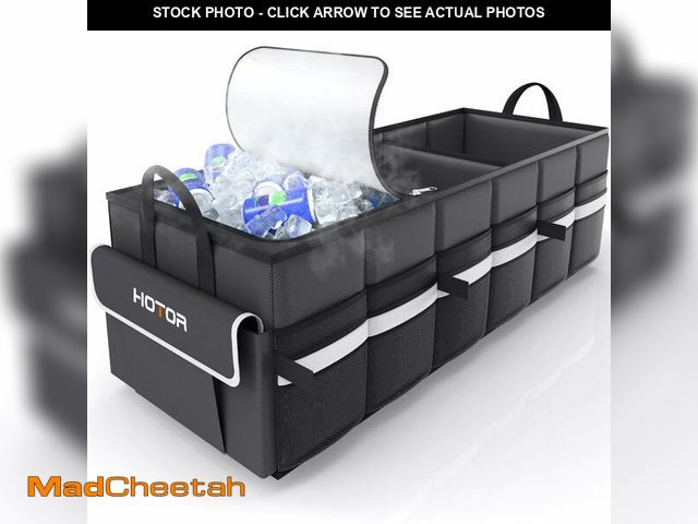 Lot 74-12877545 - HOTOR Trunk Organizer - Car Organizer with Built-In Leakproof Car Cooler, Collapsible Trunk Organize...
