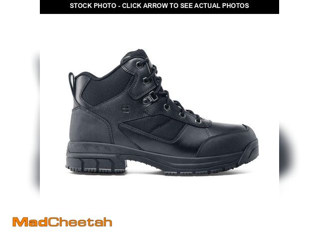 Lot 74-12559434 - Shoes For Crews Voyager II Unisex Size 8.5M Black Leather Slip-Resistant Work Boot - UNUSED
