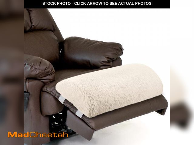 Lot 74-12444292 - Wesiti Recliner Foot Pillow Cushion High Resilience Sherpa Memory Foam Bolster Sleeping Rest Multipu...