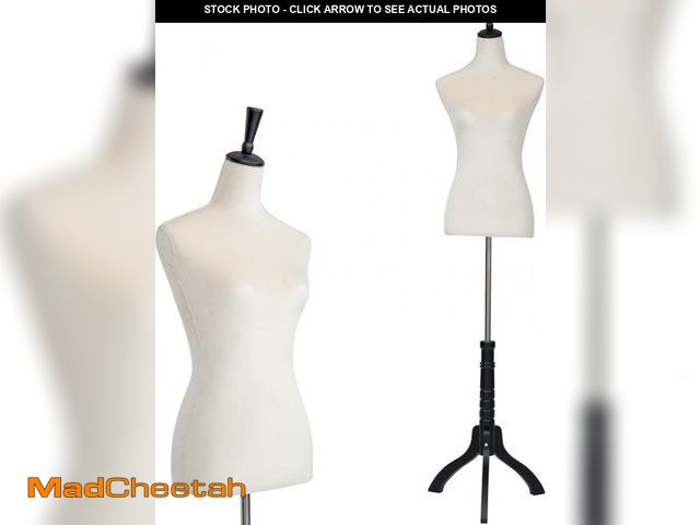 Lot 74-12367660 - Mannequin Dress Form Female Dress Model Torso Display Mannequin Body 53-67 Inch Height Adjustable Tr...