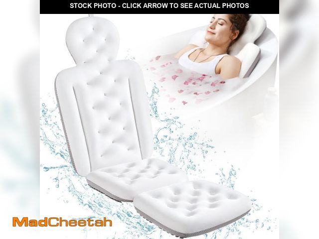 Lot 74-11550166 - Full Body Bath Pillow for Bathtub, Thick Bathtub Cushion with Laundry Bag, Luxury Tub Pillow for Bat...