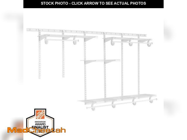 Lot 74-12812599 - Everbilt 5 ft. - 8 ft. Heavy Duty Closet Organizer Kit - UNUSED