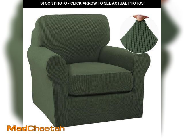 Lot 74-12128442 - Turquoize 2 Piece Chair Covers Chair Slipcovers for Living Room Small Armchair Chair Cover with Arms...