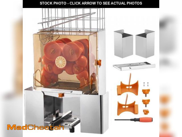 Lot 74-12391034 - SVOPES Commercial Orange Juicer Machine, 120 W Automatic Juice Extractor, Stainless Steel Squeezer f...