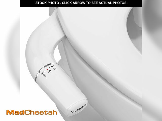 Lot 74-13574220 - SAMODRA Ultra-Slim Hygienic Bidets Attachment for Existing Toilets - Adjustable Fresh Water Pressure...