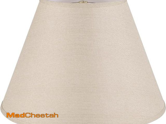 Lot 74-12138207 - Aspen Creative 32092A, Transitional Empire Shape Spider Construction Lamp Shade in Khaki, 9" Top x 1...