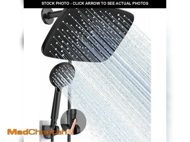 Lot 74-12460739 - Veken 11.8 Inch Rain Shower Head with Handheld- High Pressure Dual Shower Heads with 5 Modes Handhel...