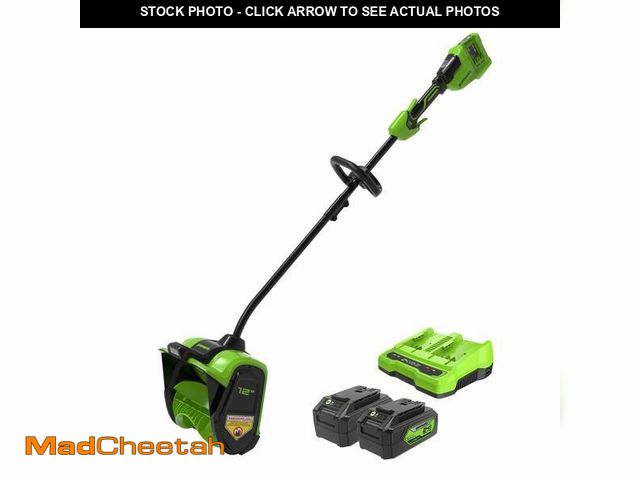 Lot 74-13506363 - 48V (24V x 2) 12" Cordless Battery Snow Shovel w/ (2)4.0Ah Battery &amp; Dual Port Charger - UNUSED