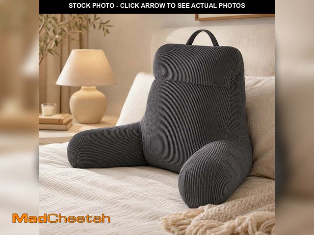 Lot 74-14584913 - Royalbear 18 Inch Standard Shredded Memory Foam Reading Pillow, Anti-Pilling Corduroy Bed Rest Pillo...
