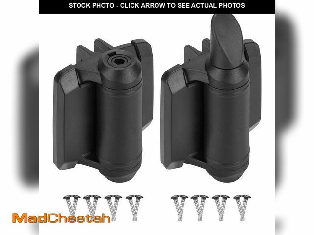 Lot 74-12716804 - SANKINS Self Closing Heavy Duty Gate Hinges, Adjustable Spring Tension, Enhanced Safety Cap, Durable...