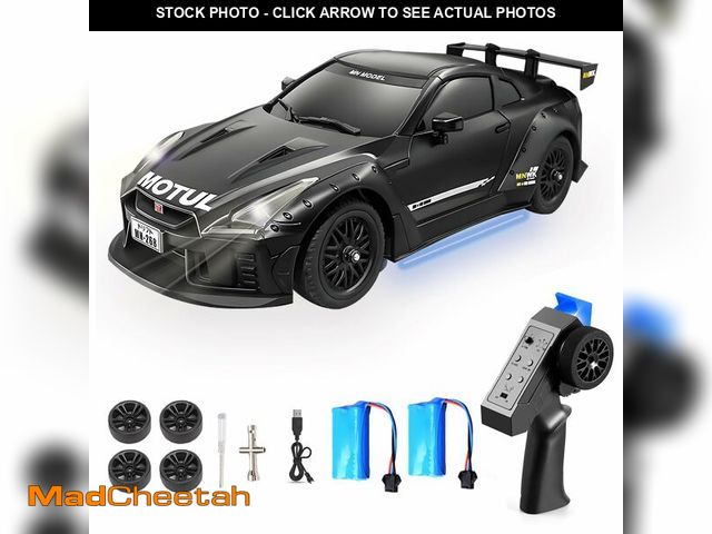 Lot 74-13625994 - Hylukon MN-268 RC Drift Car, 1:16 Scale High Speed 20 KMH Racing Drift Car with Gyro, LED Lights and...