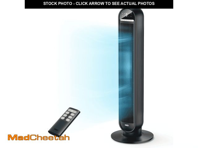 Lot 74-13764544 - DREO Tower Fans for Home, 36" Standing Floor Fan with Remote, 90Â° Oscillating Fan, 28 ft/s High Vel...