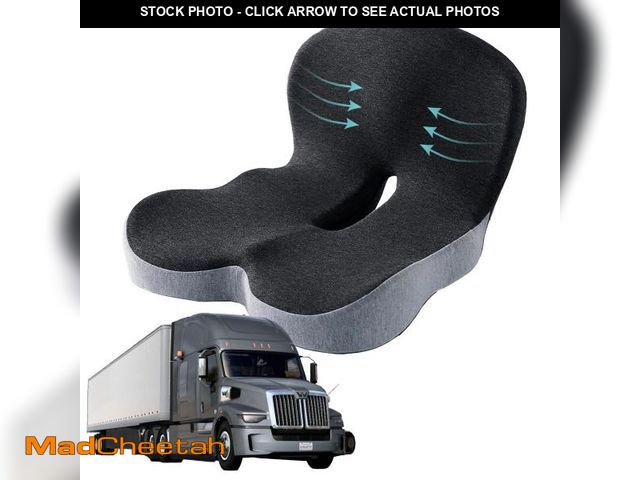 Lot 74-12215161 - dunlips Memory Foam Seat Cushion for Truck Drivers &amp; Office Chairs Ã¢â¬â Ergonomic Seat Cushi...