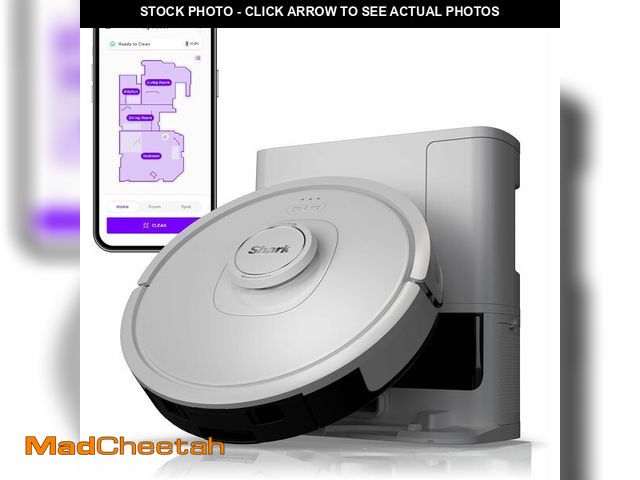 Lot 74-13680234 - Shark IQ Robot Vacuum with Bagless Self-Empty 60 Day Capacity Base, Multi-Surface Cleaning, Powerful...