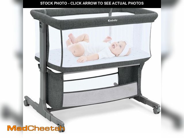 Lot 74-12760099 - Ezebaby Bedside Bassinet for Baby, Portable Baby Bassinet Bedside Sleeper for Newborn Infants with W...
