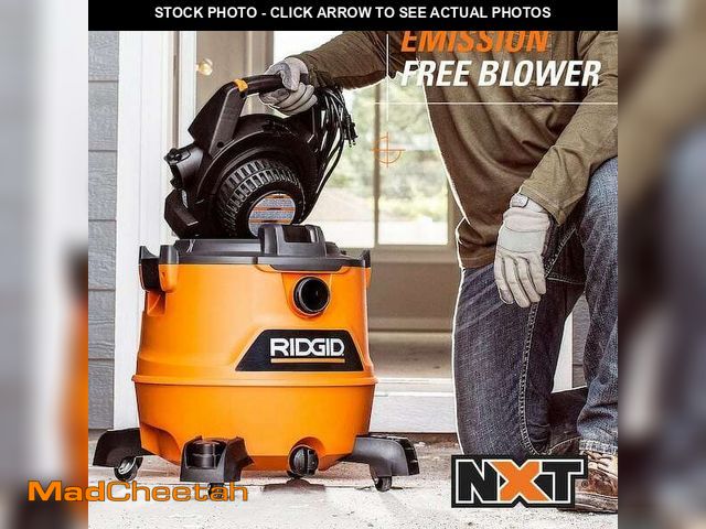 Lot 74-14256523 - RIDGID 16 Gal. 6.5 Peak HP NXT Shop Vacuum HD1600 Wet Dry Vac with Detachable Blower, Filter, Access...