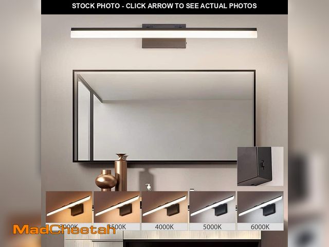 Lot 74-14287819 - 31 in. 1-light Black LED Vanity Light Bar with Modern Design Lighting Fixture for Bathroom/Mirror/Ma...