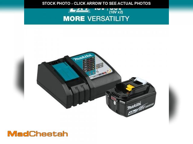 Lot 74-12086789 - Makita 18V LXT Lithium-Ion High Capacity Battery Pack 4.0Ah with Fuel Gauge and Charger Starter Kit ...