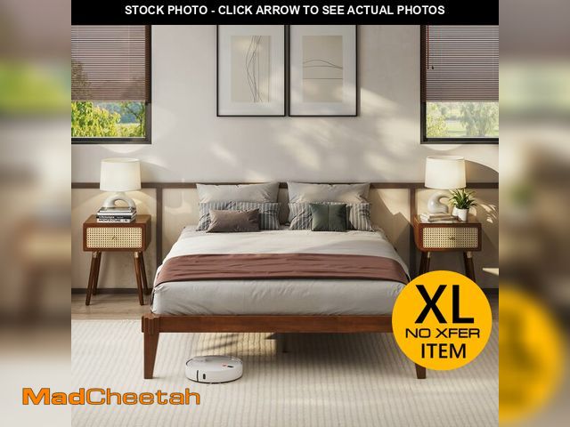 Lot 74-12895254 - Bme Chalipa 14Ã¢â¬Â Queen Bed Frame - Solid Wood Platform Bed - Japanese Joinery Bed Frame - Wood ...