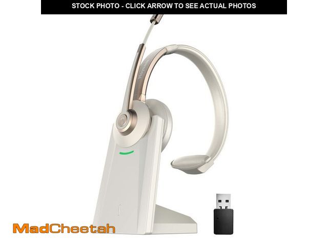 Lot 74-14331893 - Bluetooth Headset, Wireless Headphones with Microphone Noise Canceling &amp; USB Dongle, V5.0 Trucke...