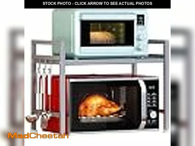 Lot 74-13836227 - PUSDON Expandable Microwave Oven Rack, 2-Tier Countertop Baker's Rack Style Shelf, Heavy Duty Stand ...