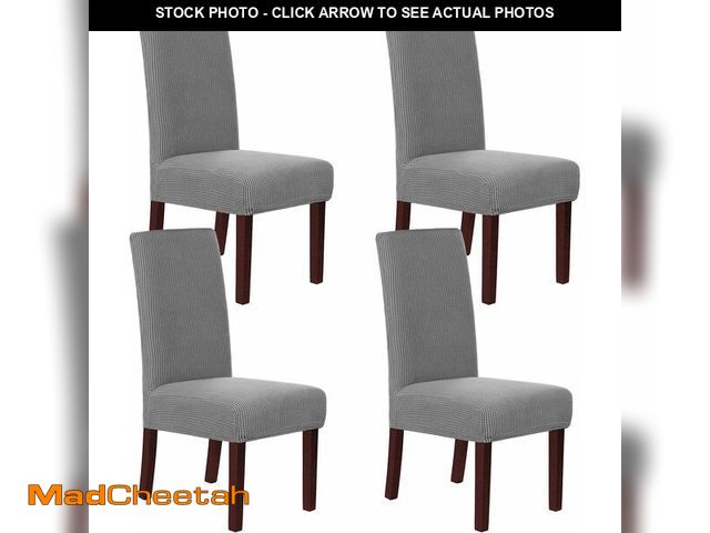 Lot 74-12633074 - H.VERSAILTEX Stretch Dining Chair Covers Set of 4 Chair Covers for Dining Room Parsons Chair Slipcov...
