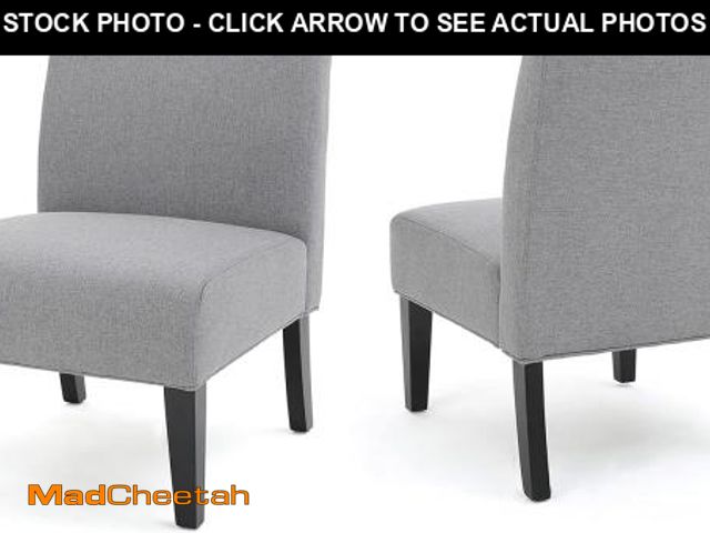 Lot 74-12367367 - ( THERE IS ONLY 1 CHAIR) Christopher Knight Home Kendal Grey Fabric Accent Chair (Set of 2) - UNUSED